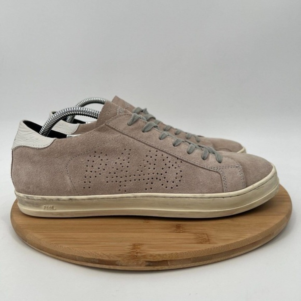 P448 John Sneaker Womens 43 US 12.5-13 Blush Pale Pink Suede Low Top Shoes